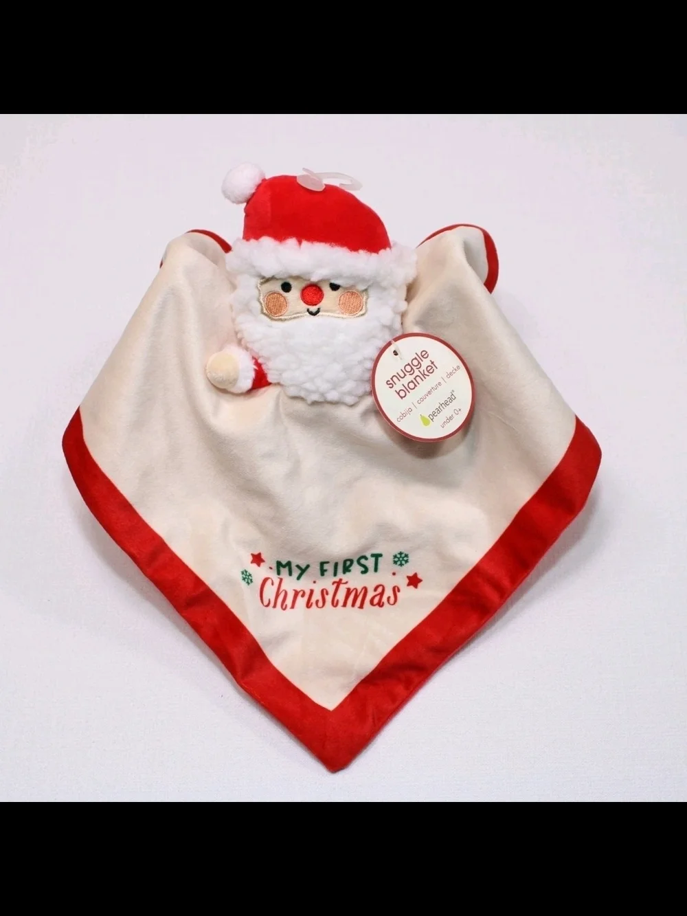 Pearhead Red & Cream Santa Snuggle Blanket